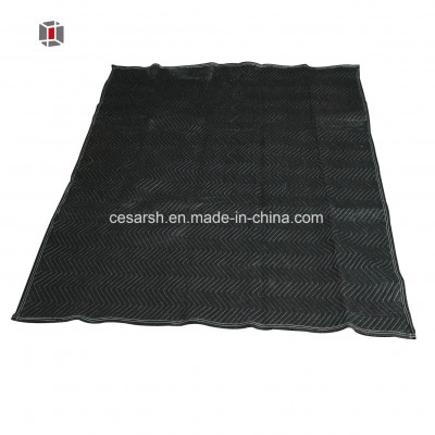 Waterproof Dark Blue and Light Blue Polyester Durable Furniture Moving Blankets